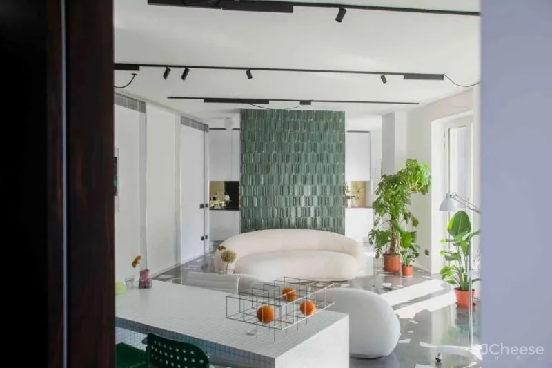 设计师的家,隔而不断的墙面让空间更灵巧!