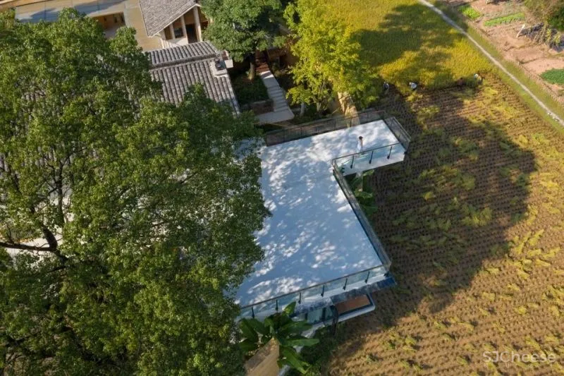 稻田里的家 园中有屋,屋中有院