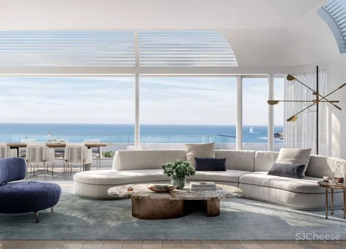 海景豪宅也太美了！简单、干净，藏不住的奢华！