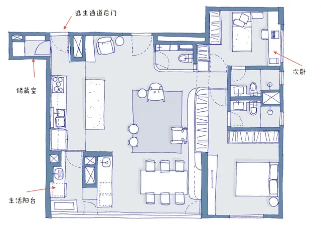 90㎡也能凹出豪宅范儿，还要什么自行车？？