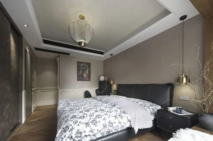 深圳屋主买下184㎡,摩登都市风 5米长衣帽间,装出大宅气度!