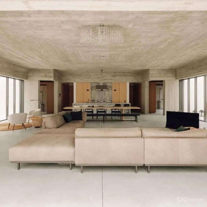 418㎡ 乡间别墅,内外连续的简约设计