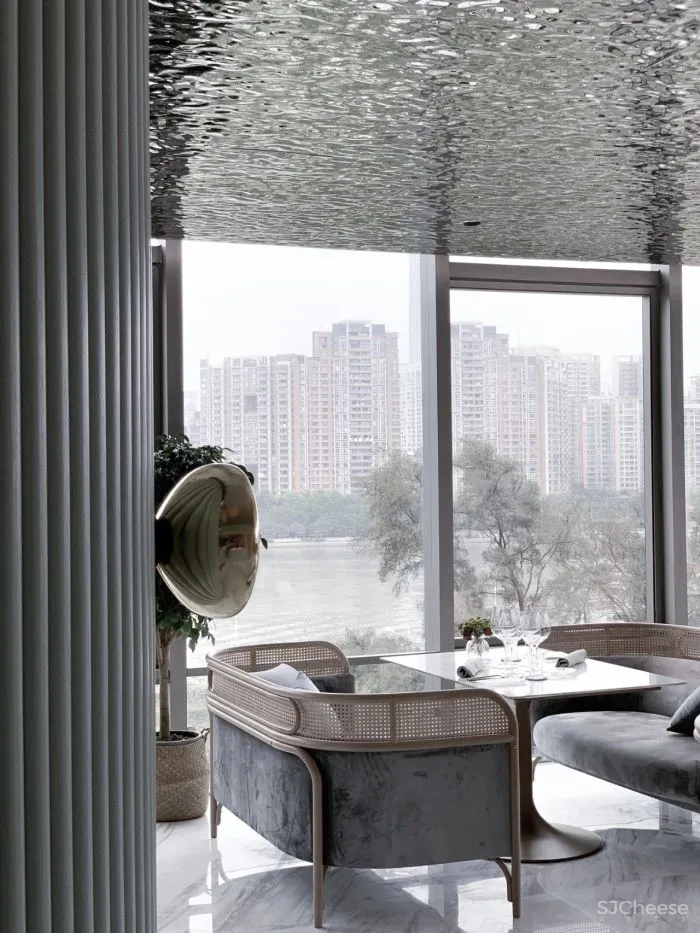 餐厅设计宁静舒缓似河流