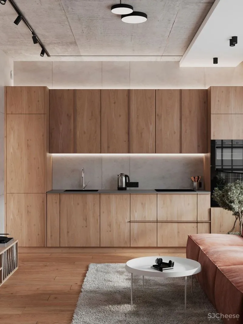 天然质感公寓,暗藏小户型的生活哲学!