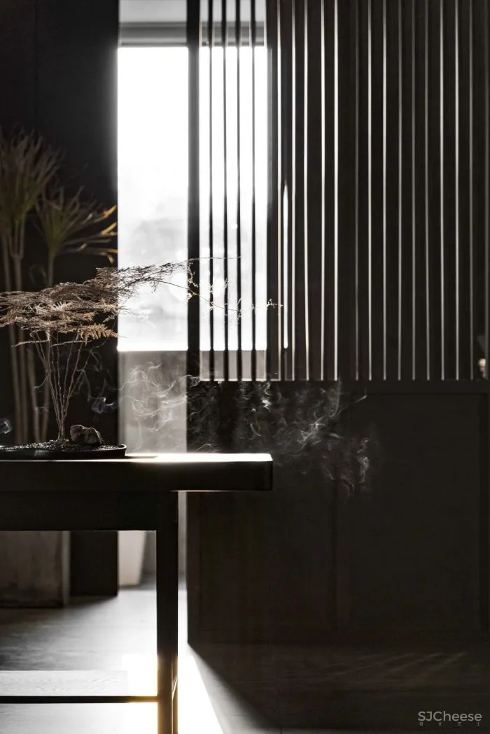 清杺之禅,朴素雅致的中式跃层 原木空间设计