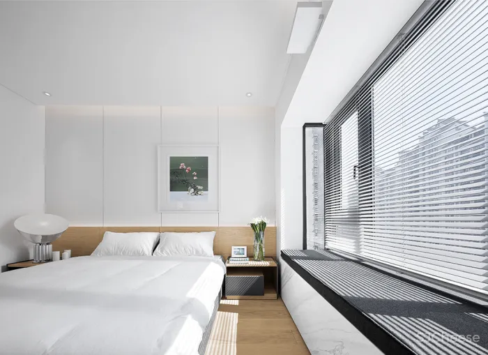 200㎡ 开放式大平层,极简黑白灰 · 讲述留白的艺术!