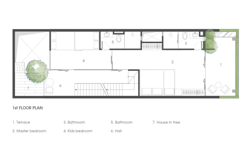 这是一座具有意义的三层住宅，它成为疫情下的一道光，照亮了整个家庭