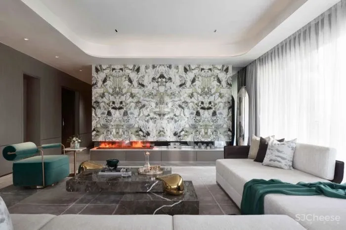 292㎡春城大平层,充满诗意的现代轻奢格调 美纵设计