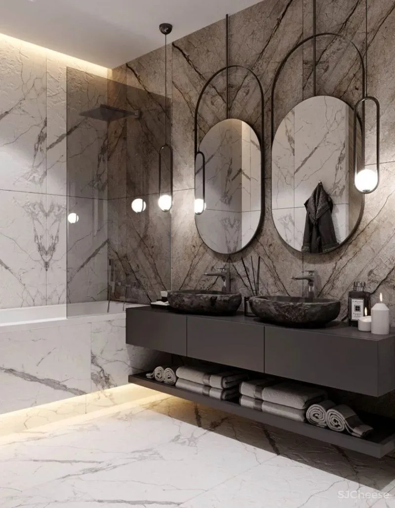 145㎡时尚现代三居室,高级与沉稳的二重奏!