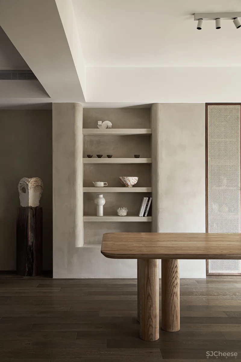 185㎡ 极简私宅,诧寂风 · 寻味生活本真!