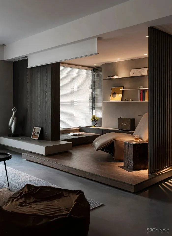 159㎡二居室,留白的空间实用又有格调