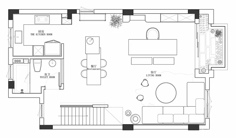 185㎡ 极简私宅,诧寂风 · 寻味生活本真!