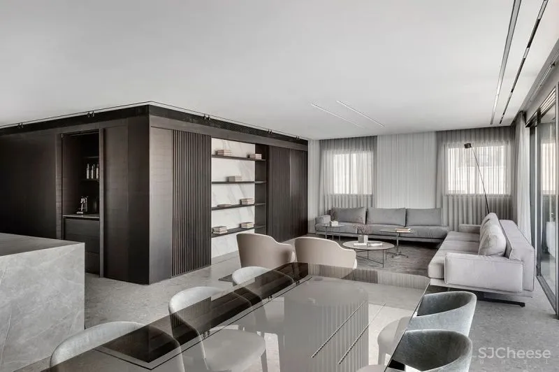 215㎡极简大平层，大美！