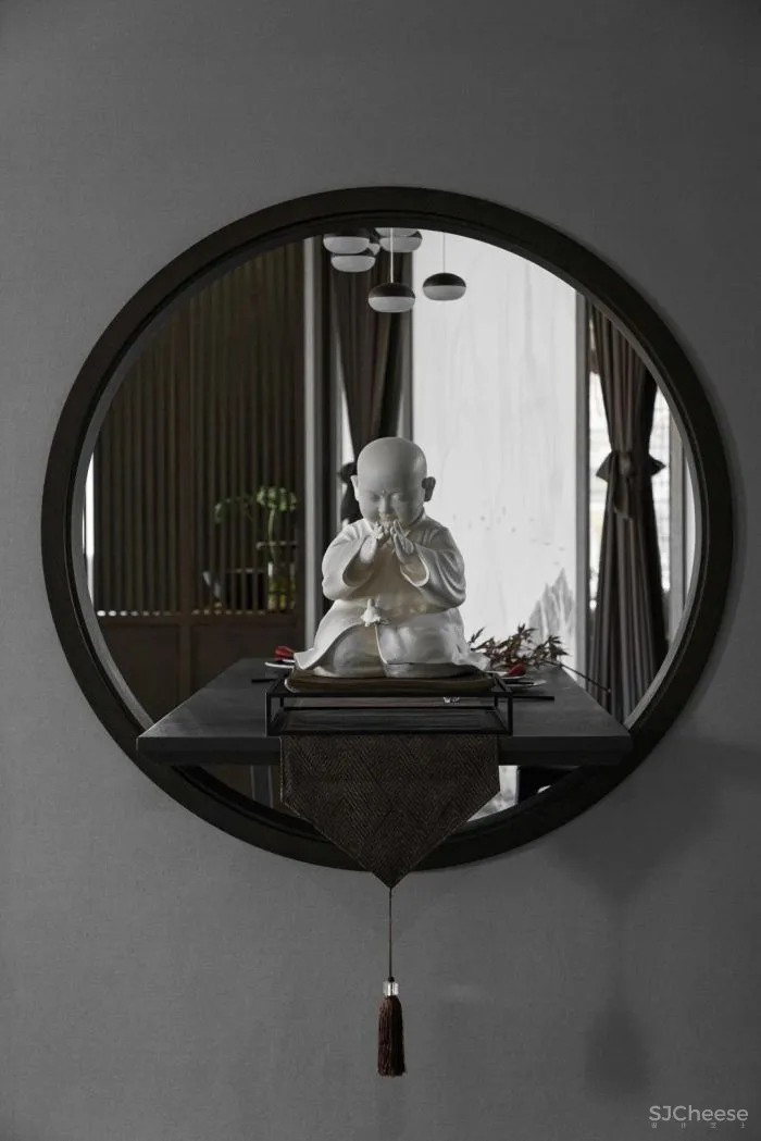 清杺之禅,朴素雅致的中式跃层 原木空间设计