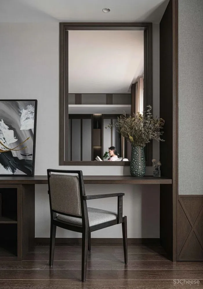 清杺之禅,朴素雅致的中式跃层 原木空间设计