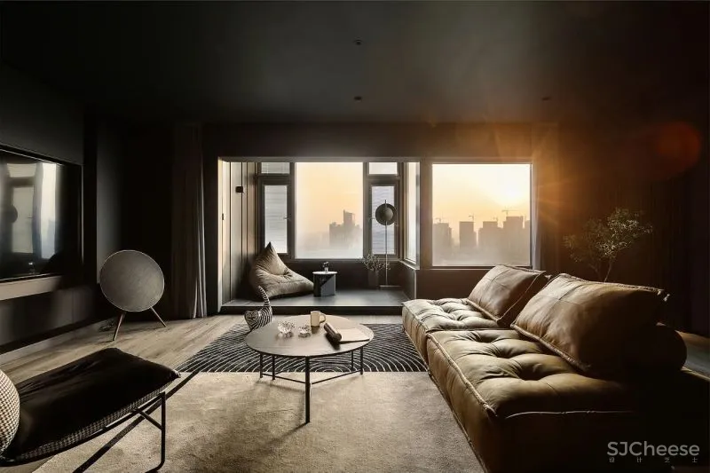 优雅从容的146㎡,五十度黑灰打造极致气质!