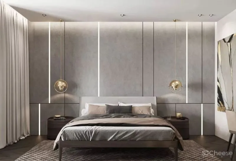 高级灰携手胡桃木，弹奏家居装饰新篇章