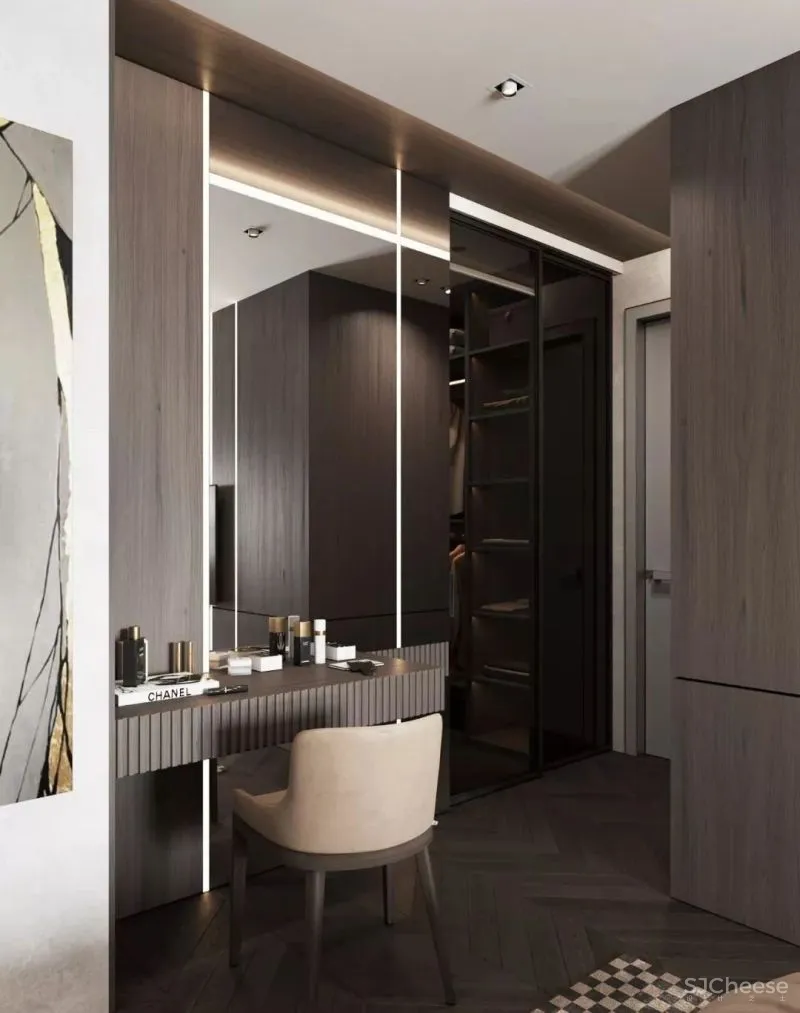 高级灰携手胡桃木，弹奏家居装饰新篇章