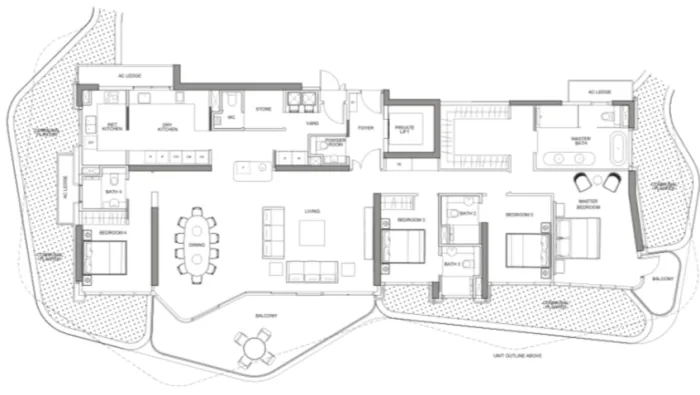 大平层+垂直森林,一层三户的独立式户型太赞了