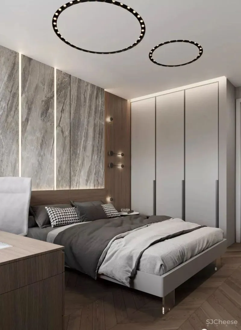 高级灰携手胡桃木，弹奏家居装饰新篇章