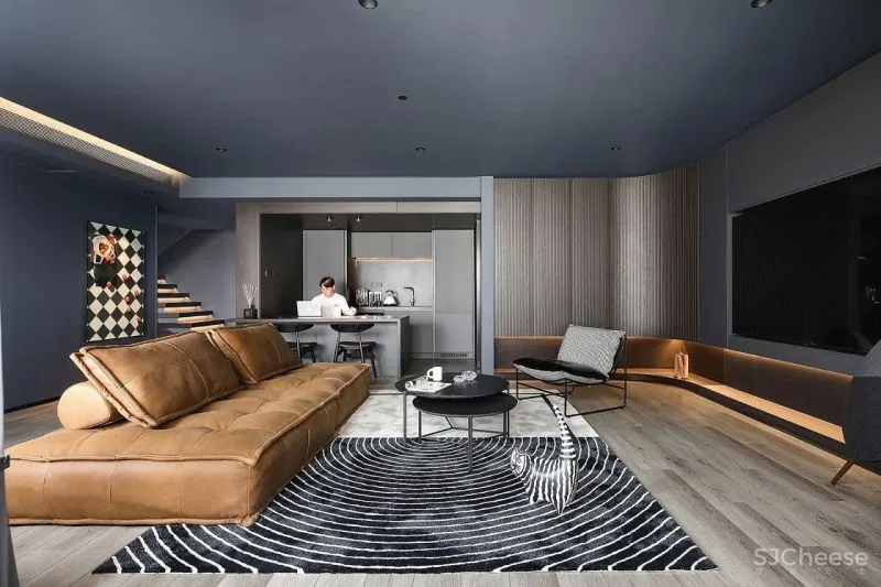 优雅从容的146㎡,五十度黑灰打造极致气质!