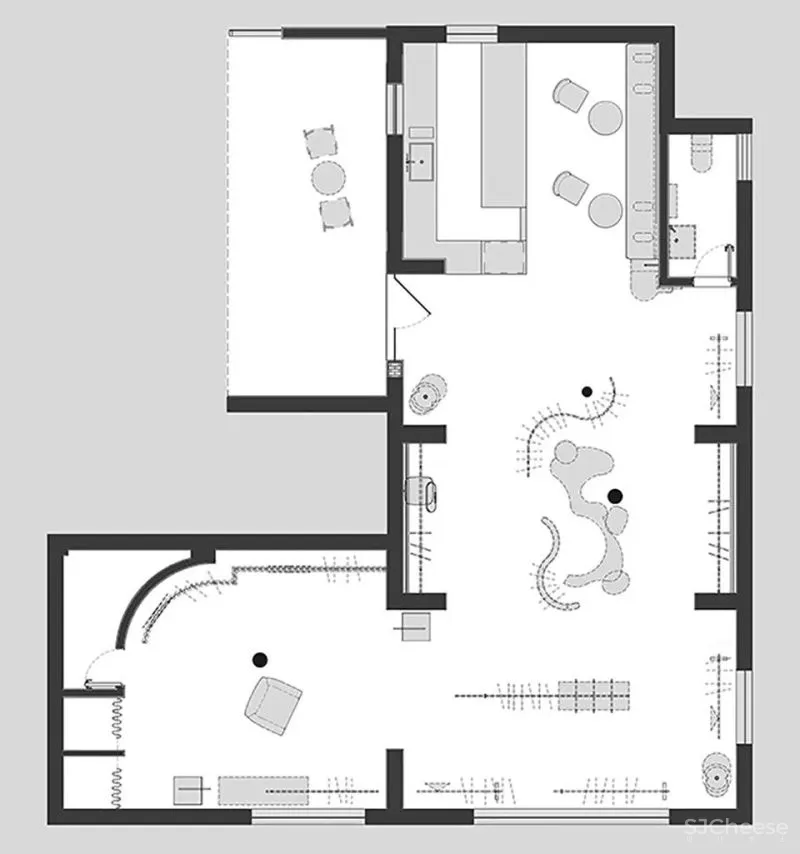 新作 室内外空间的对话 上海W0311买手店 山地土壤室内设计