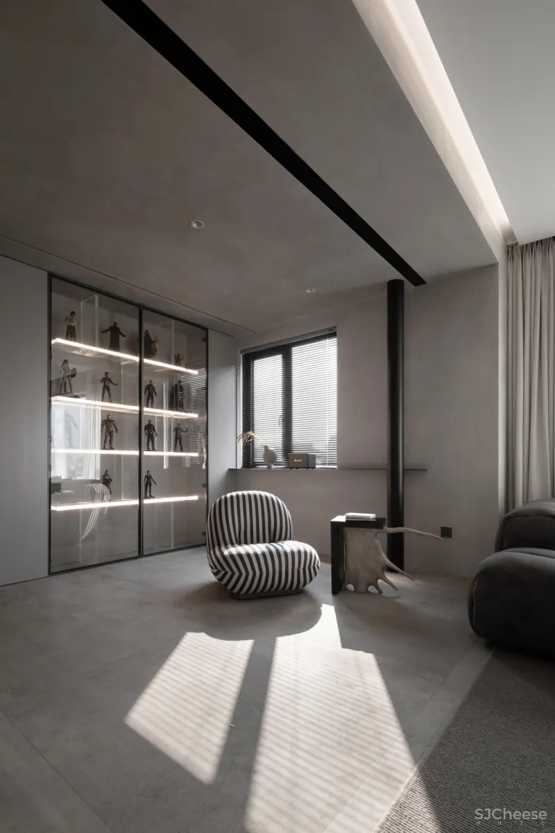 微水泥 木饰面,纯粹自然的侘寂格调 菲拉设计