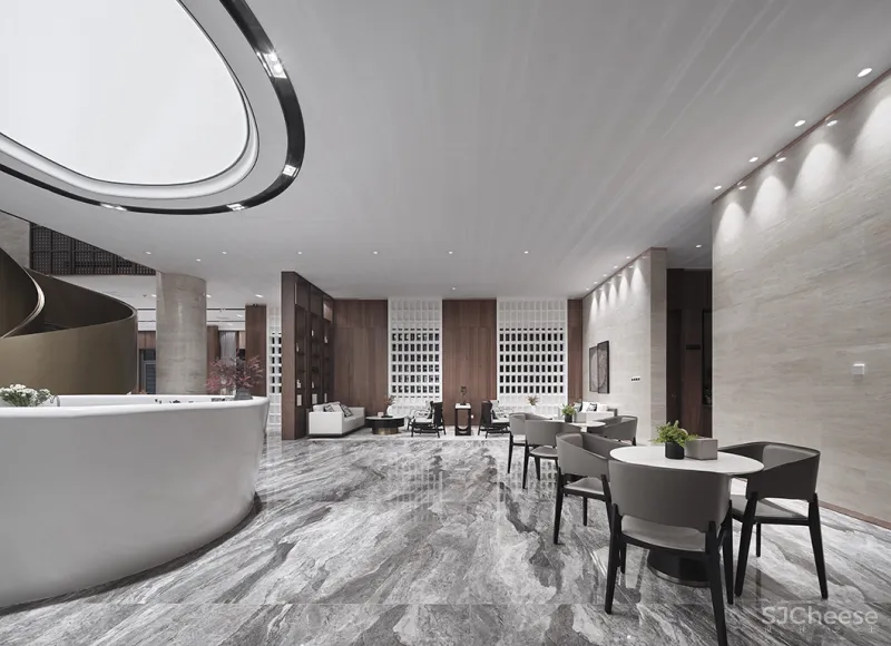 MECA:1500㎡售楼处设计,古风书韵、万象更新!