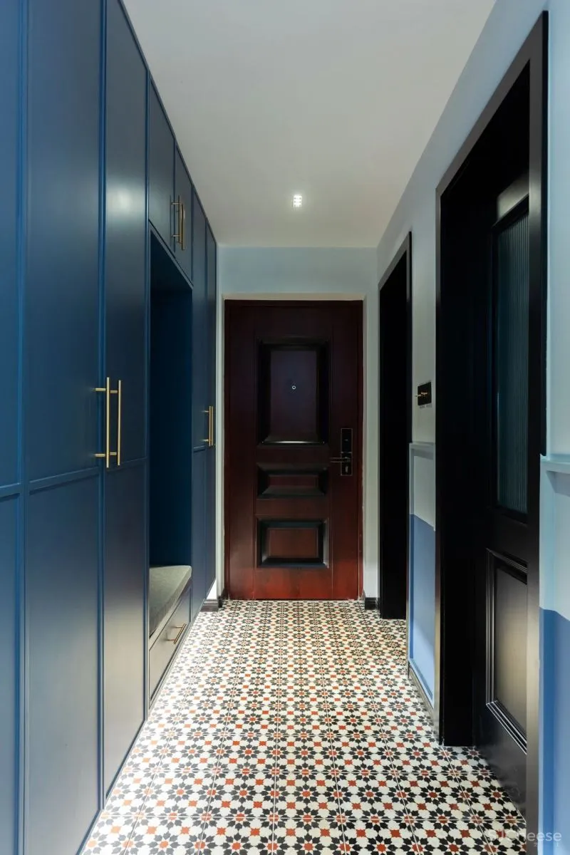 屋主审美太仙了!121m²蓝 黄大胆撞色!精致又实用!