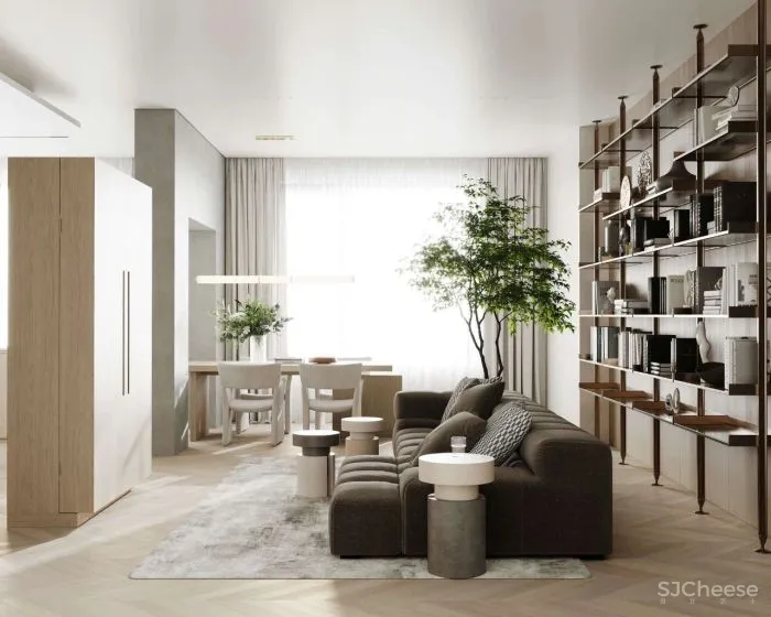 130㎡的温馨住宅,舒适的极简主义!