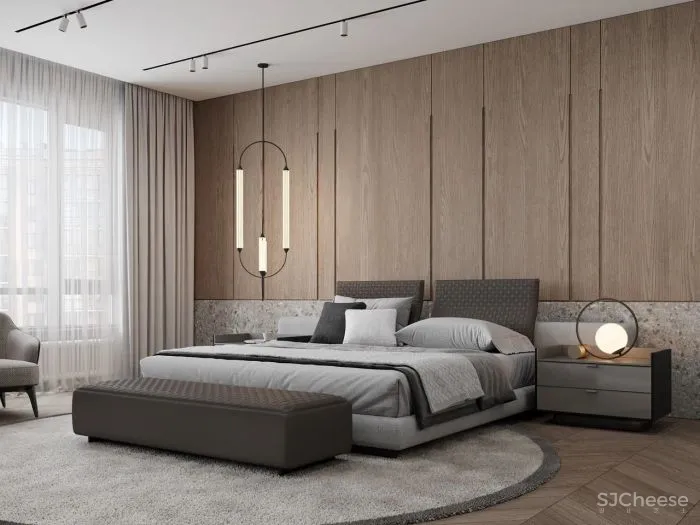 190㎡三居室,简练的舒适感!