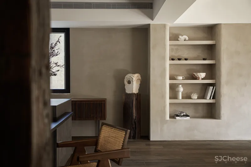 185㎡ 极简私宅,诧寂风 · 寻味生活本真!