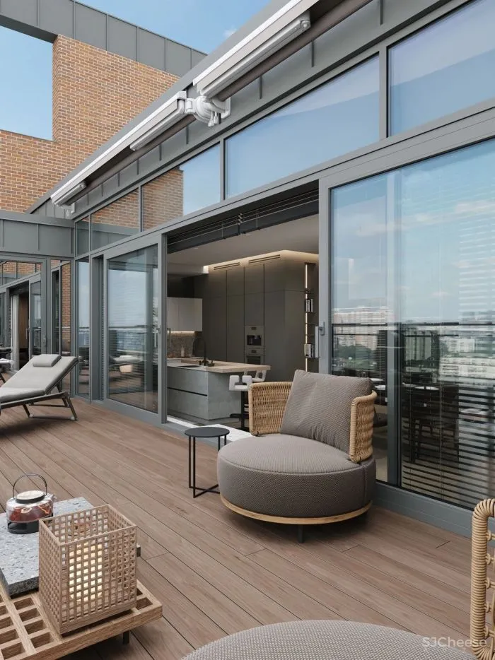 190㎡三居室,简练的舒适感!