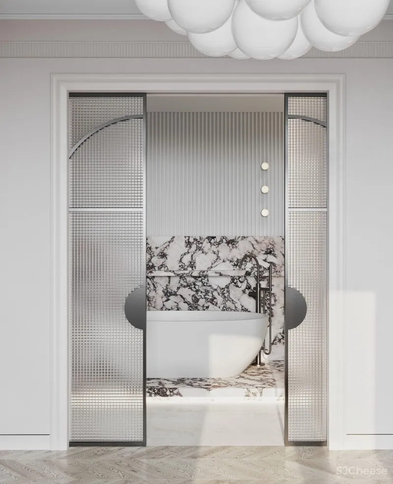 一室一厅奢华公寓,精致的简约设计更有格调!