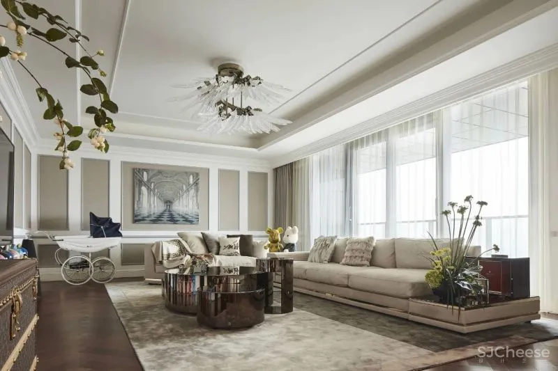 一半空间、一半艺术,这个360m²充满复古腔调