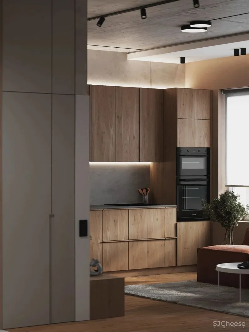 天然质感公寓,暗藏小户型的生活哲学!