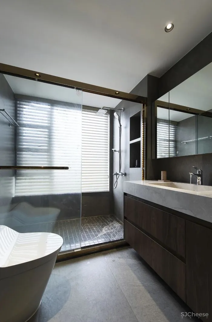 深圳屋主买下184㎡,摩登都市风 5米长衣帽间,装出大宅气度!