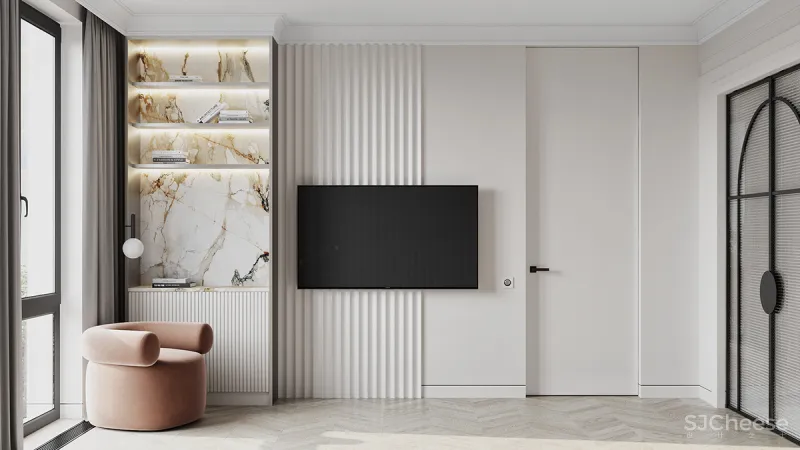 一室一厅奢华公寓,精致的简约设计更有格调!