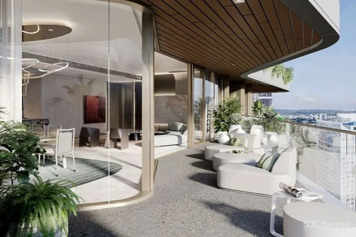 大平层+垂直森林,一层三户的独立式户型太赞了