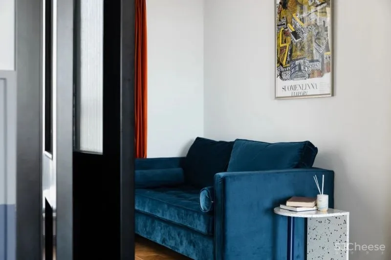 屋主审美太仙了!121m²蓝 黄大胆撞色!精致又实用!