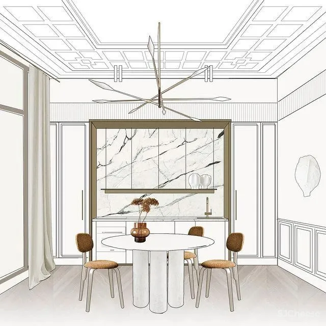 65㎡禁欲主义单身公寓,优雅与克制的协调!