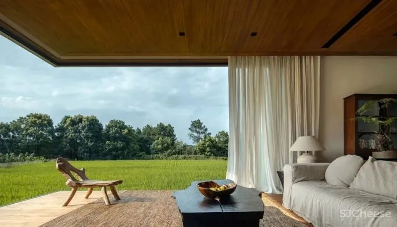 稻田里的家 园中有屋,屋中有院