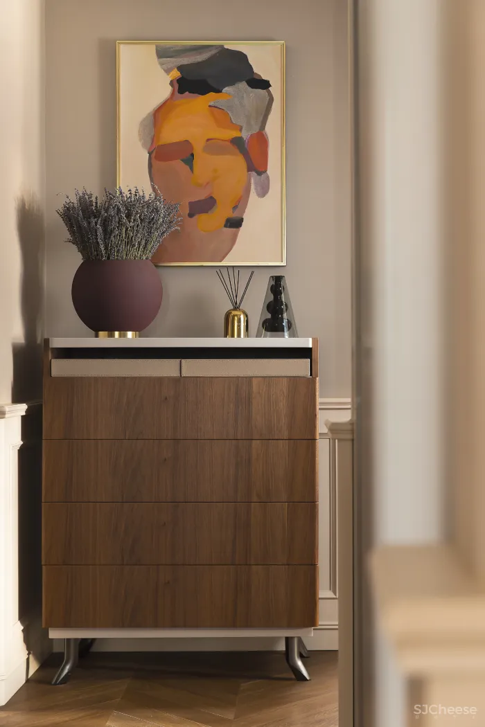 深圳屋主买下184㎡,摩登都市风 5米长衣帽间,装出大宅气度!