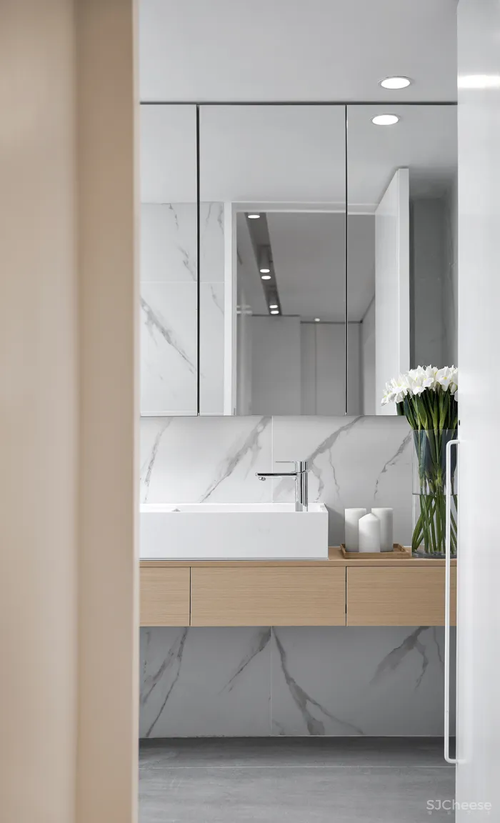 200㎡ 开放式大平层,极简黑白灰 · 讲述留白的艺术!