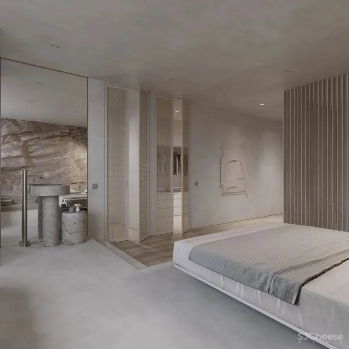 一整面毛石墙,粗犷更有格调