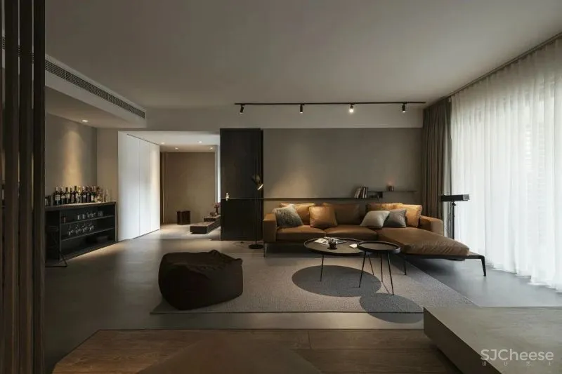 焦糖色 木肌理，有序沉稳的生活基调 璞珥空间设计