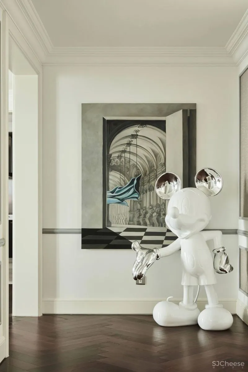 一半空间、一半艺术,这个360m²充满复古腔调