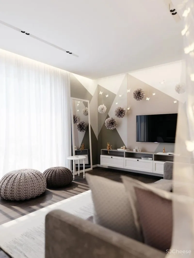 177㎡纯灰大宅,纯粹舒适的设计感之家