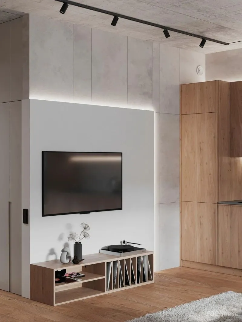 天然质感公寓,暗藏小户型的生活哲学!