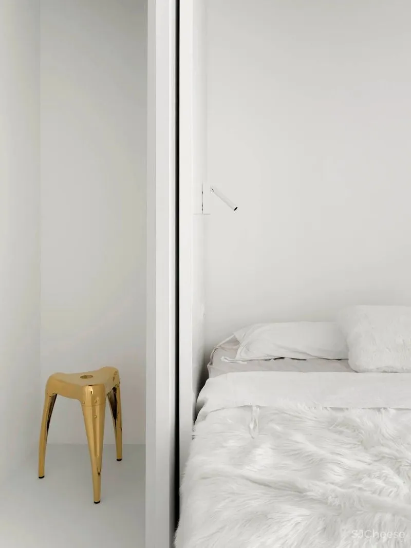 70㎡女生单身公寓，白色至上，前卫时尚